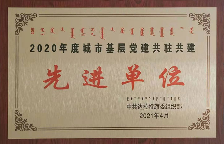 2020年城市基层共驻共建先进单位
